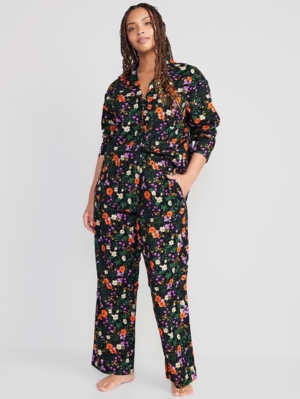 Old Navy Oversized Poplin Pajama Set, Size XL, Great Condition
